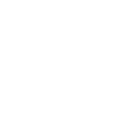 A white ribbon with a percent sign on it.
